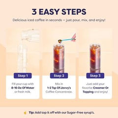 Cold Brew Coffee Concentrate Instant Coffee, Smooth Arabica Iced Coffee & Esp…