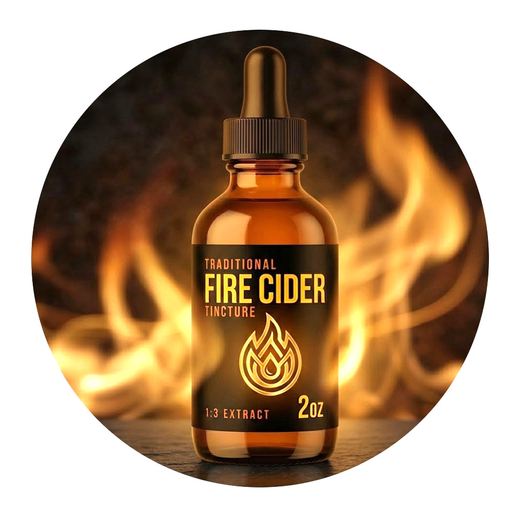 Traditional Fire Cider Tincture 1:3 Potency Extract 10 HERBS – Natural Wellness