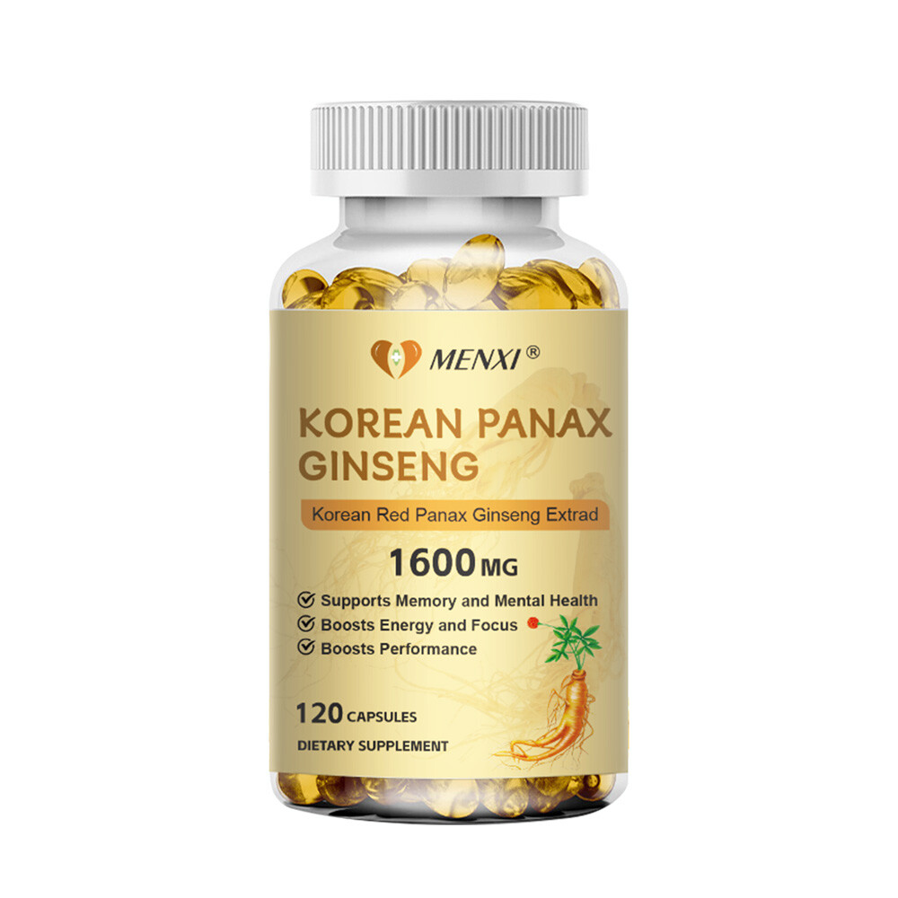 Korean Red Panax Ginseng extrad 1600mg 120 Capseles – High Strength Ginsenoside