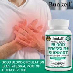 Blood Pressure Support Capsules – Promotes Healthy Blood Circulation + Flow