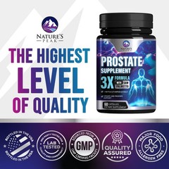 Prostate Health Supplement Men 60 Capsules Saw Palmetto Nettle Pumpkin Seed
