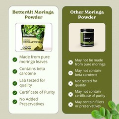 Better Alt Organic Moringa Powder, USDA Certified – Moringa Leaf Powder,Perfe…