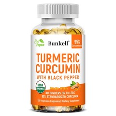 Organic Turmeric Curcumin 1935mg 120 Capsules with Black Pepper & Turmeric(root)