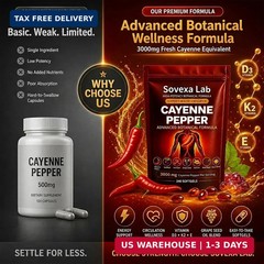 Cayenne Pepper Supplements 240 Count Softgels Cardiovascular Heart Health