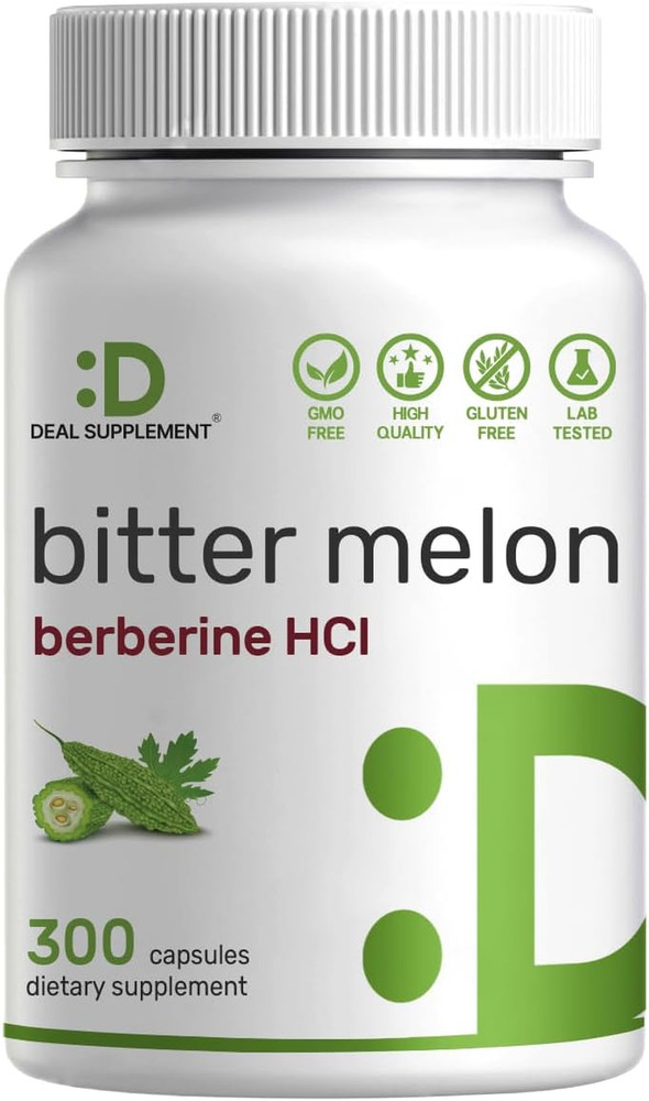 Bitter Melon with Berberine Supplement 15,000Mg per Serving, 300 Capsules | 1…