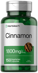 Cinnamon Capsules 1800mg | 150 Count | Vegetarian, Non-GMO | by Horbaach
