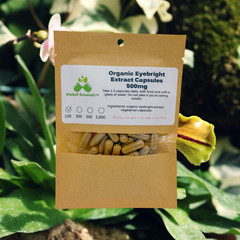 Organic Eyebright Extract Vegetarian Capsules 500mg, made fresh to order