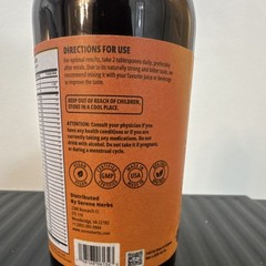 Serene Herbs Black Seed Bitters Liquid Vegan GMP Detox Energy 16 fl oz