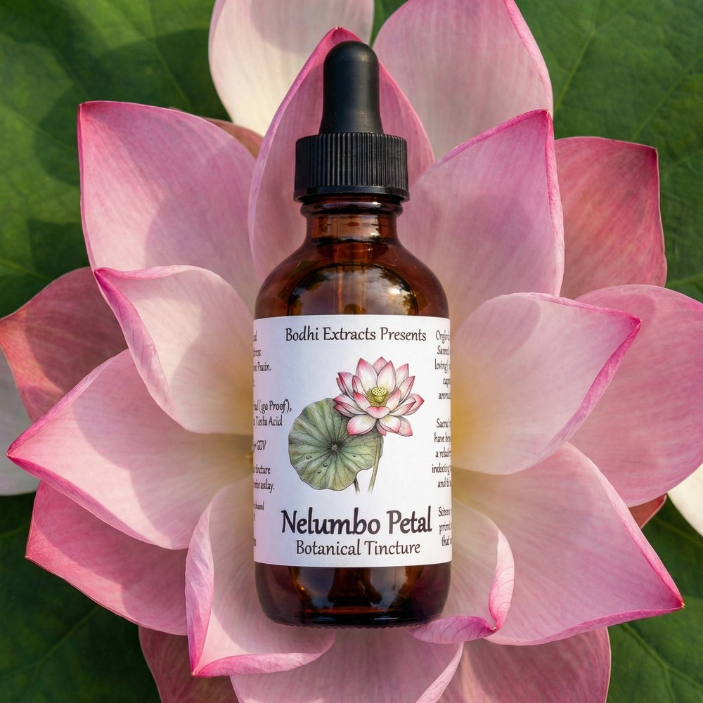 Sacred Lotus Herbal Tincture – Nelumbo Nucifera Flower Petal Liquid Extract
