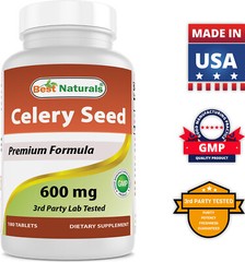 Best Naturals Celery Seed 600 mg 180 Tablets