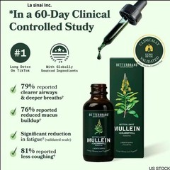 Mullein Leaf Extract Drops formulated with Chlorophyll for Lung & Respiratory He