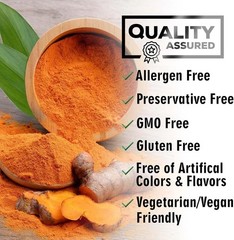 Turmeric Curcumin 2600mg w/ BioPerine Black Pepper Triple Strength Capsules