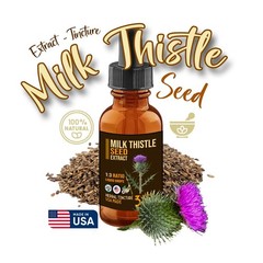 Milk Thistle Seed Extract Liquid Drops – Liver Detox Support – USA made