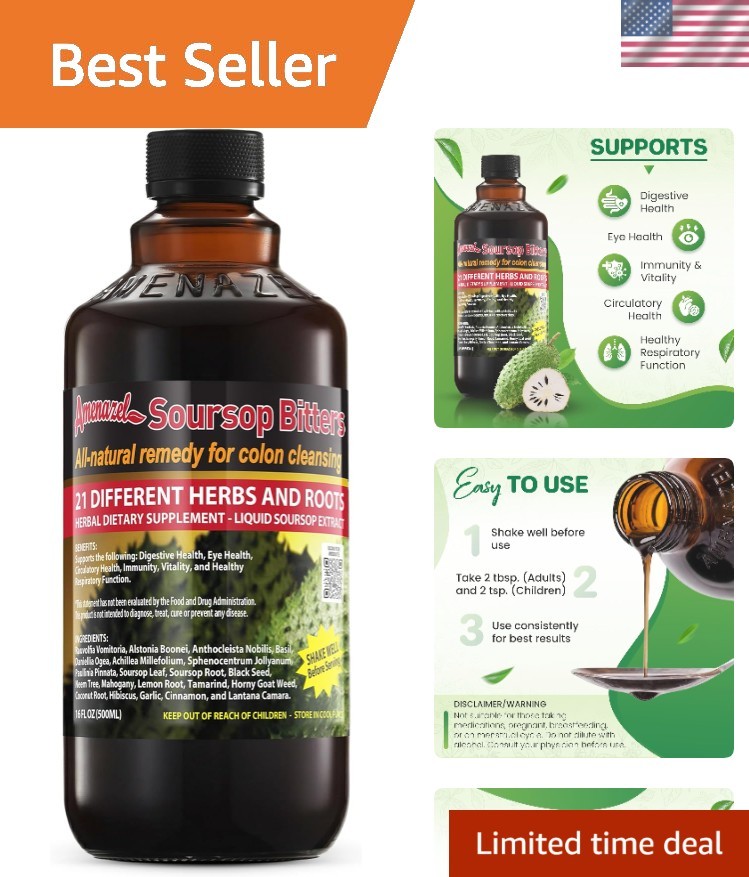 Organic Soursop Bitters, 16 fl oz