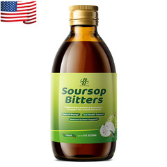 Soursop Bitters Pure 8 oz 100% Natural Exotic Organic Detox Herb
