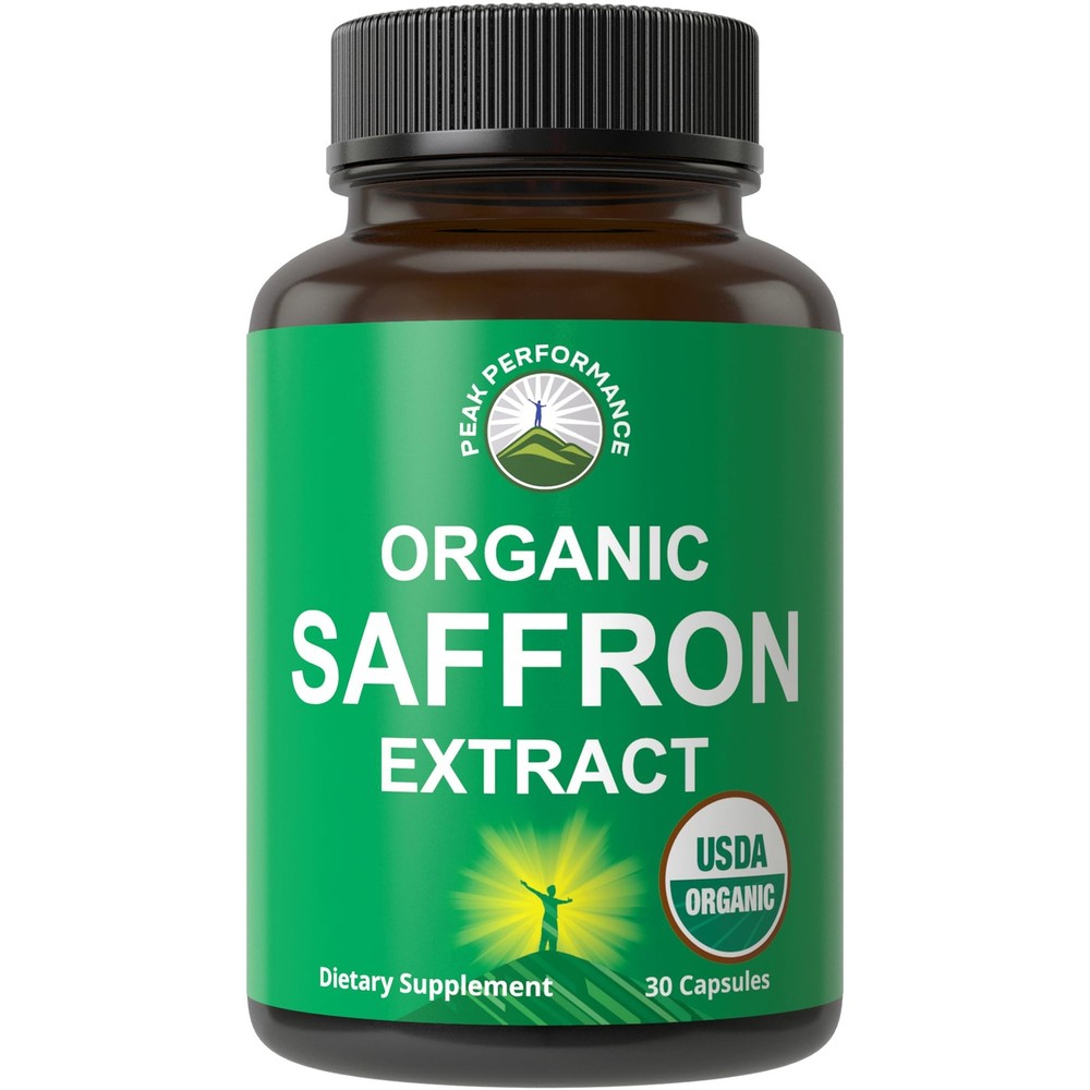 Saffron Supplements – USDA Organic Extract 30 Count (Pack of 1)