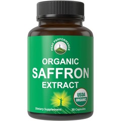 Saffron Supplements – USDA Organic Extract 30 Count (Pack of 1)