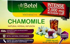 Premium Chamomile Tea – Te de Manzanilla by Betel Natural – 30 Tea Bags