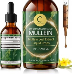 Natural Elderberry & Mullein Leaf Drops – Powerful Lung Cleanse Tincture 2 FL OZ