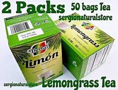 2 Packs Te Limon Lemongrass Tea ✅ Infusion Herbs 50 bags Free Shipping