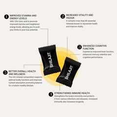 Shilajit Gummie, Himalayan Natural Shilajit Gummies, No Added Sugar with Ashwaga