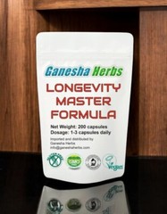 LONGEVITY MASTER ADAPTOGEN FORMULA 24 SUPER TONIC HERBS! 200 CAPSULES!!!