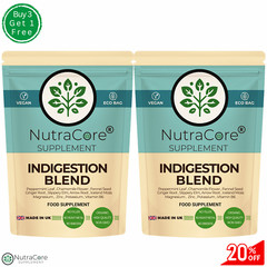 Indigestion Complex Caps 750mg-12Herbs Blends-Acidity & Reflux Relief-100%Vegan