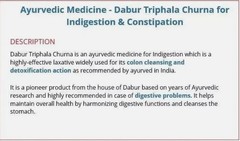 120g Dabur Triphala Churna Eases Constipation, Acidity & Gas | PACK OF 2