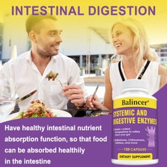 Systemic & Digestive Enzymes Capsules for Healthy Digestive Immune System