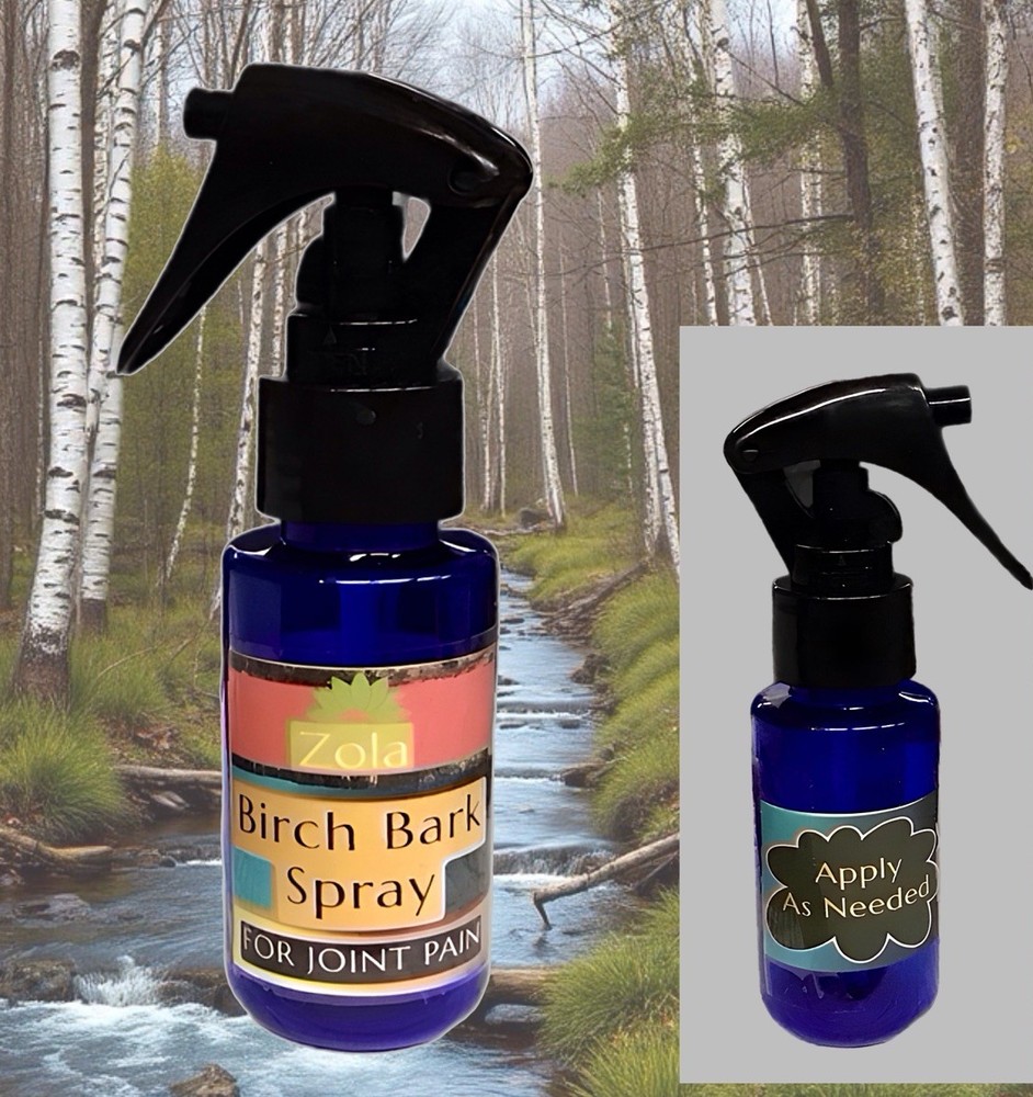 BIRCH BARK SPRAY Natural Homeopathic Relief For Joint/Muscle Pain 2oz