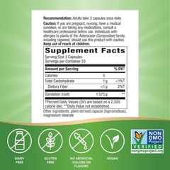 Nature’s Way Dandelion Root Pill 525 mg Traditional Diuretic Herb 100 Capsules