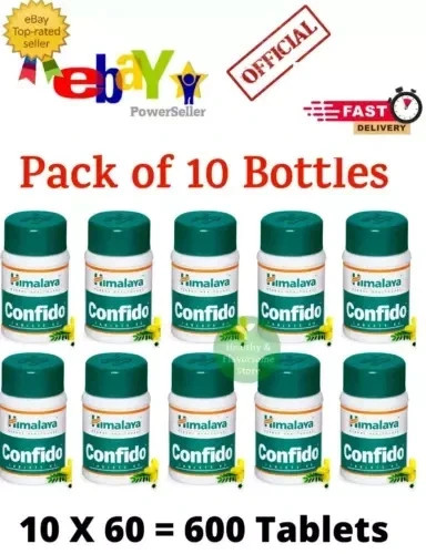 Himalaya Confido Tablet Pack of 10 x 60 Tab Each For Men’s Health Free Ship 2028