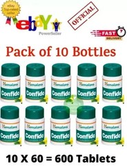 Himalaya Confido Tablet Pack of 10 x 60 Tab Each For Men’s Health Free Ship 2028