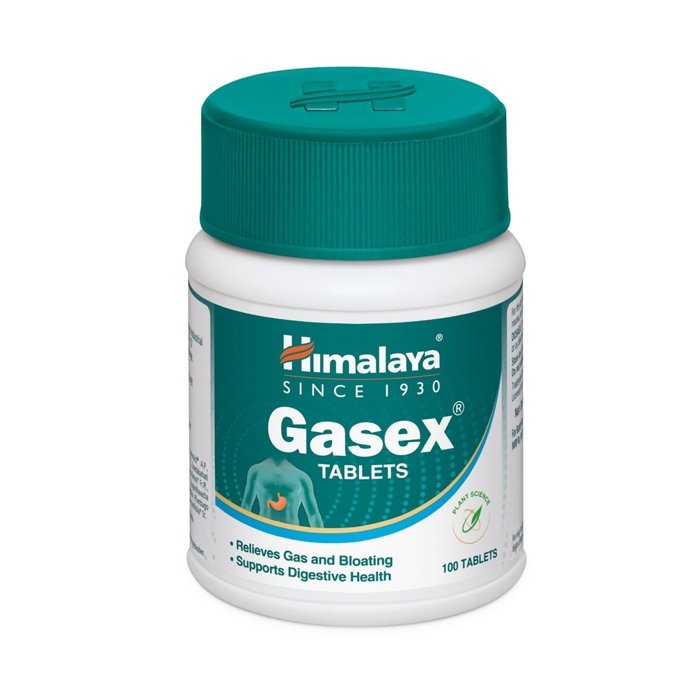 6X Himalaya Gasex Tablets 600 Count Herbal Ayurvedic Digestive Wellness