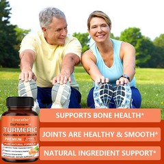 Curcumin Ginger Black Pepper Bone Joint Pain Relief 2200 Mg 120 Capsules
