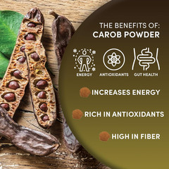 Worldwide Botanicals Organic Carob Powder, Medium Roast – 1 Lb – Caffeine Free C
