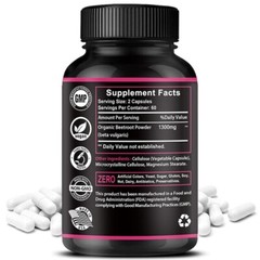 Beet Root Capsules 1300mg Beetroot Powder Extract