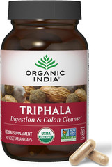 Organic India Triphala Capsules Organic – Herbal Supplement with Amla, Bibhitaki