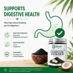Activated Charcoal Organic Powder 400g Coconut Shell Based Pure Natural Powder