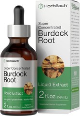 Burdock Root Liquid Extract | 2 fl oz | Alcohol Free | Vegetarian | by Horbäach