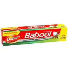 Dabur Babool Toothpaste 190g Natural Whitening and strong Teeth | Free Shipping