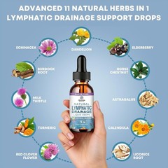 Lymphatic Drainage Supplements Drops Organic Lymphatic Support Liquid Drops …
