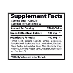 Lose Weight Fast – GREEN COFFE BEAN EXTRACT CLEANSE – Fat Burner Women – 2B