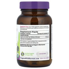 Oregon s Wild Harvest Lemon Balm 90 Vegetarian Capsules Dairy-Free, Gluten-Free,