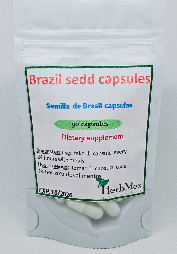 Brazil seed capsules 90 days supply semilla de brasil 3 months supply