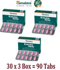3 x Himalaya Evecare 90 Tabs For Women’s Health Pure Herbal Tablets Exp 2028