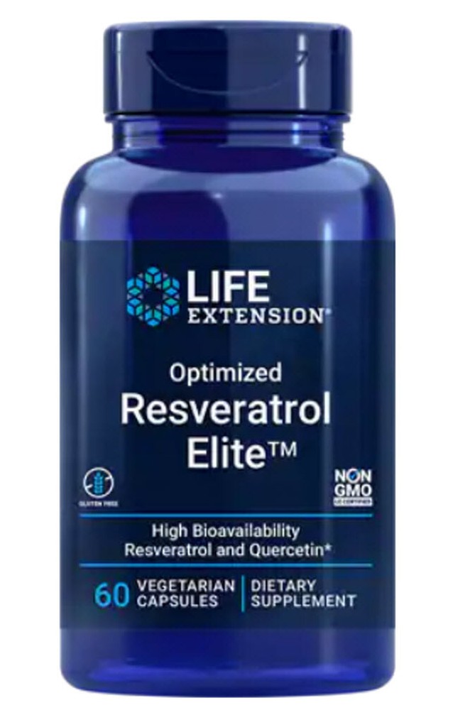OPTIMIZED RESVERATROL ELITE LONGEVITY NUTRIENT 60 Capsule LIFE EXTENSION