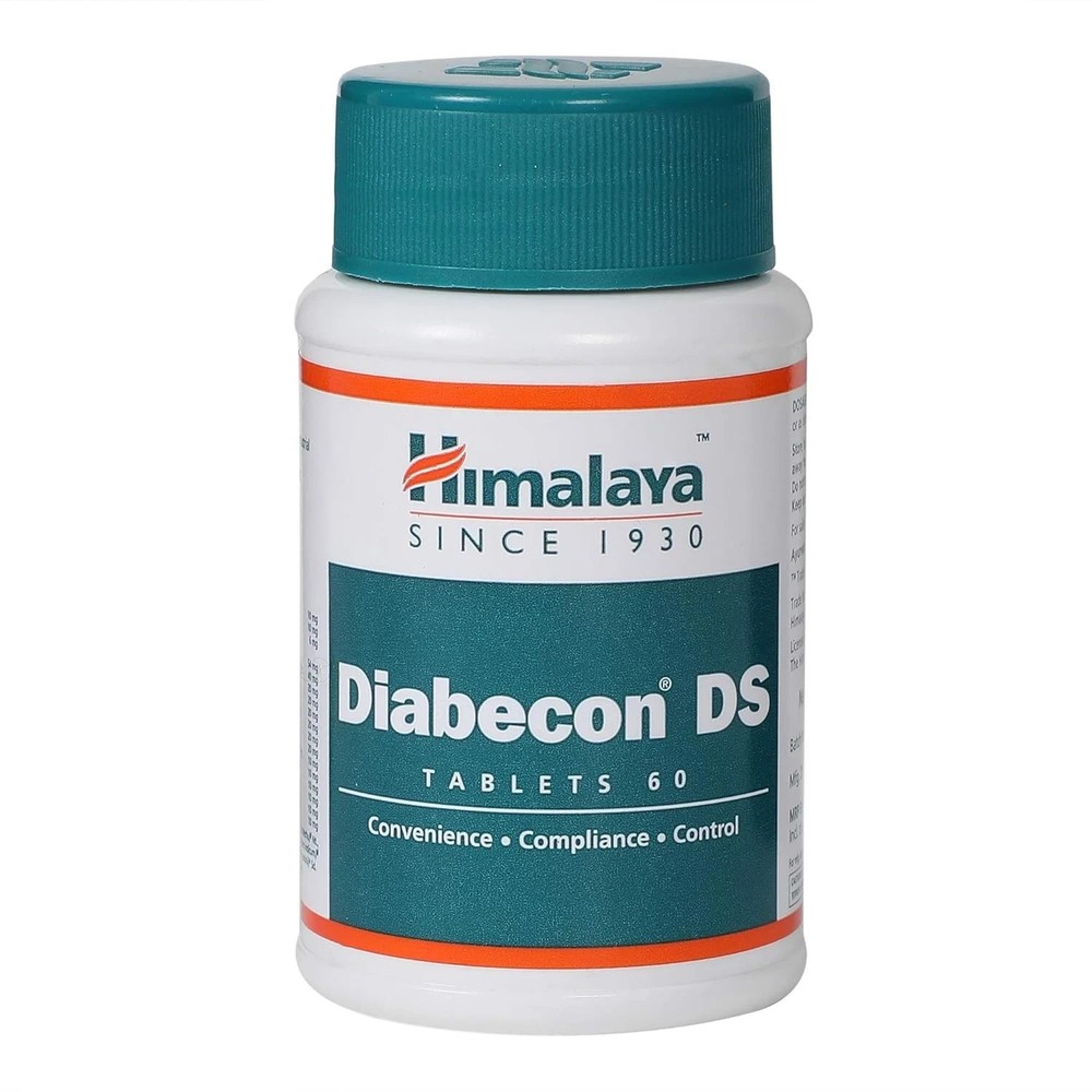Himalaya Diabecon DS 60 Tabs Herbal Tablets to Manage Blood Sugar Naturally