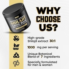 Shilajit Pure Himalayan Organic 1000mg Health Complex As Ashwagandha, Maca Ro…
