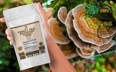 Turkey Tail Mushroom 50% Poly Extract Powder 120 Veggie Capsules Organic Non GMO
